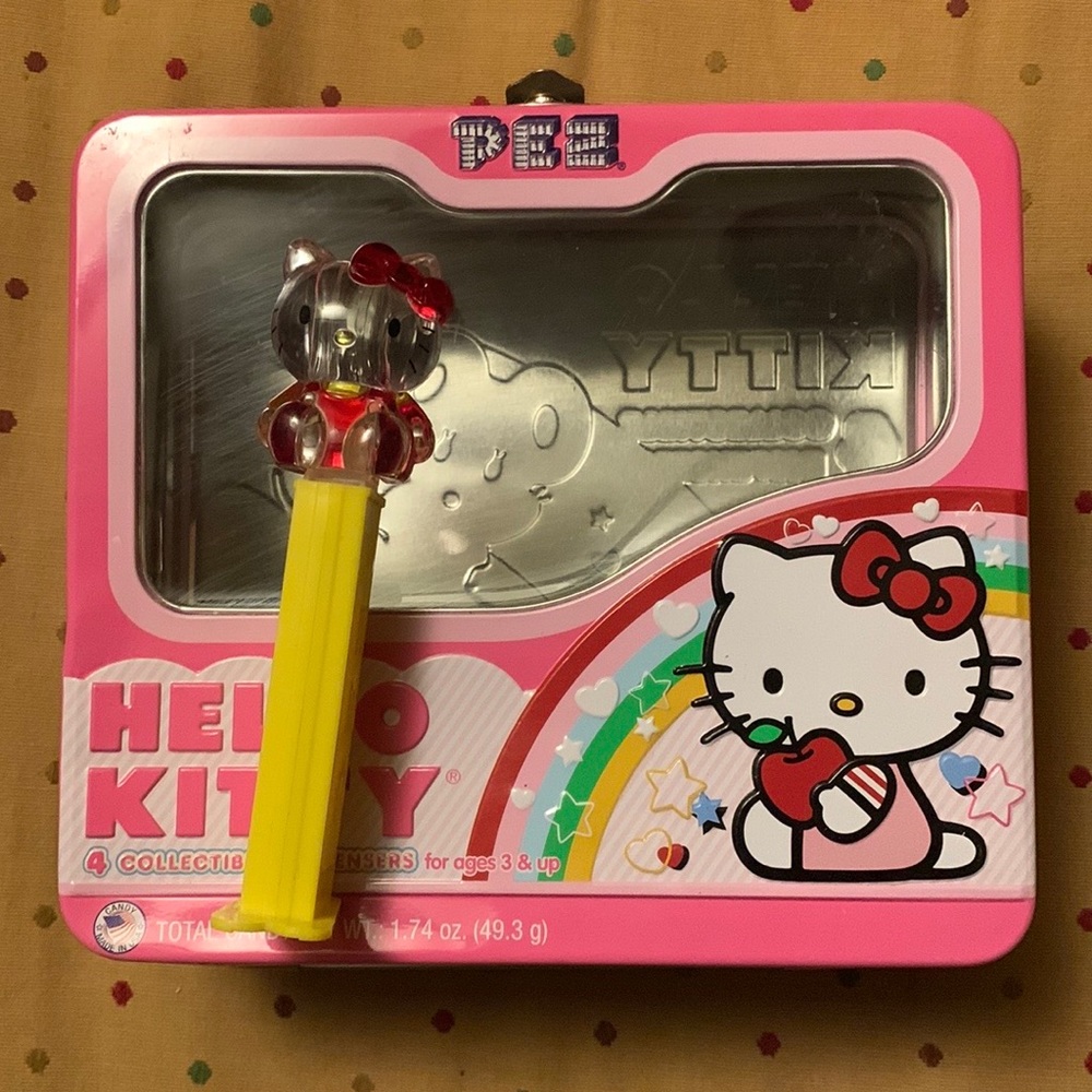 PEZ Hello Kitty collectible tin lunch box